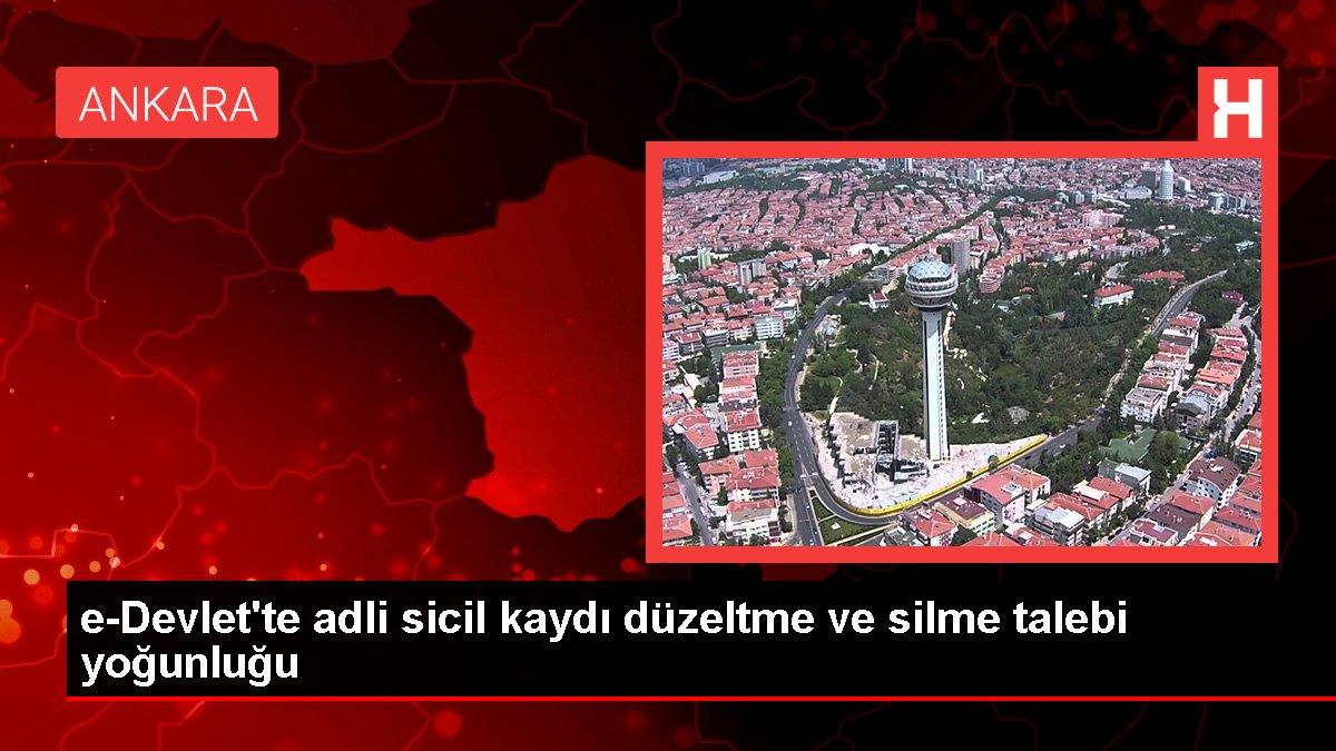 e-Devlet’te isimli sicil kaydı düzeltme ve silme talebi yoğunluğu