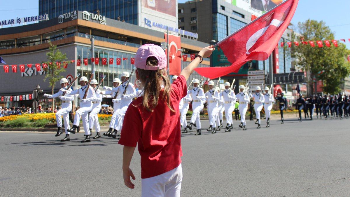 Ankara’da 30 Ağustos Zafer Bayramı yürüyüşü