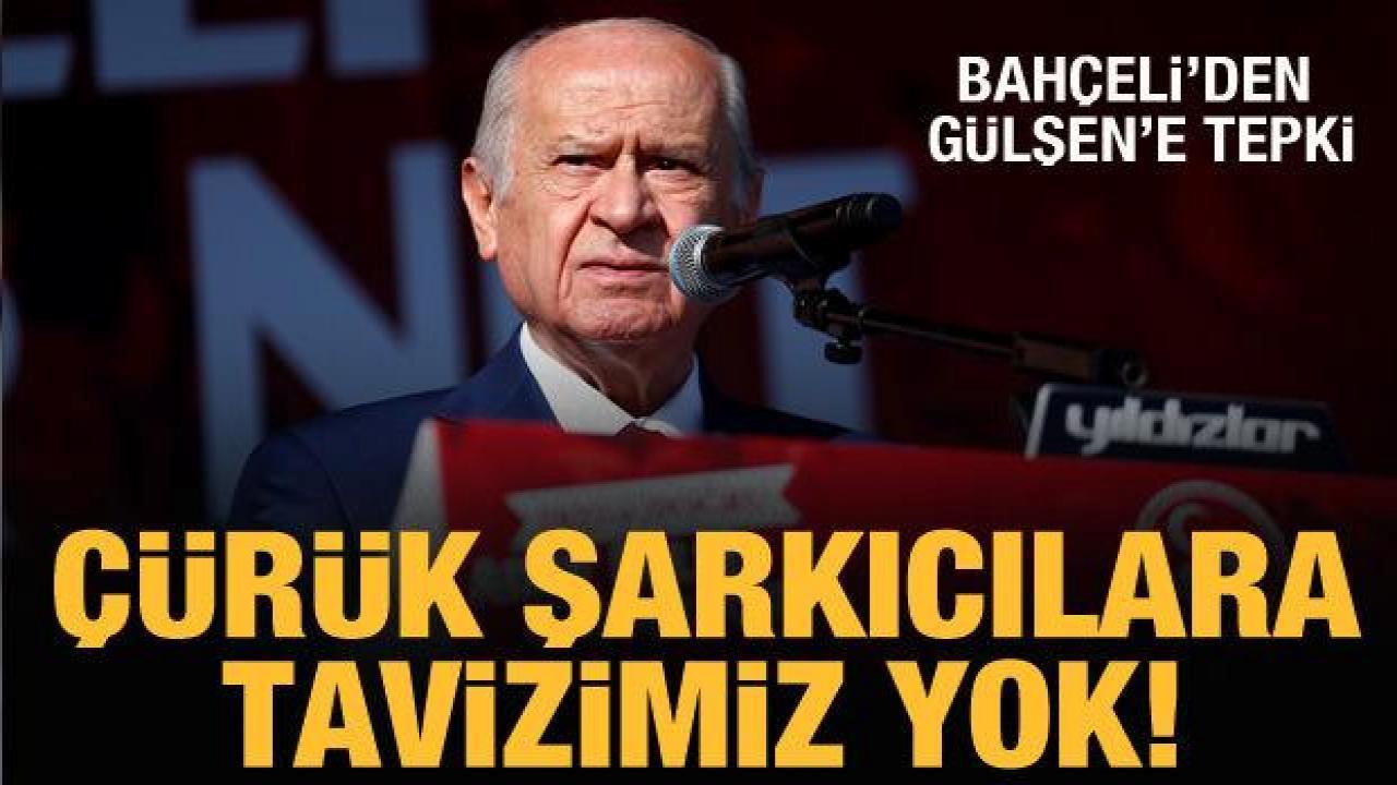 Bahçeli, ilk mitinginde konuştu: Çürük şarkıcılara, kiralık kalemlere tavizimiz yok!