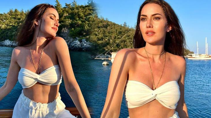 Fahriye Evcen hamilelik pozlarıyla hayran bıraktı