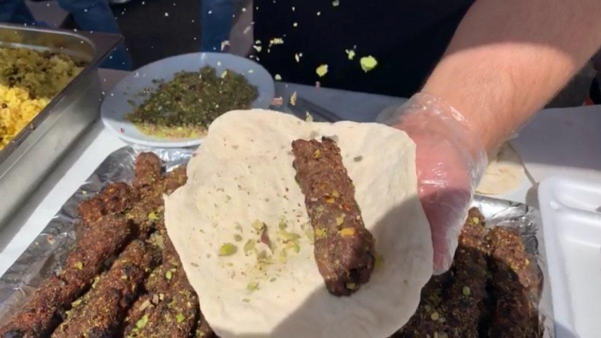 Şanlıurfa’da fıstık kebabı ziyafeti