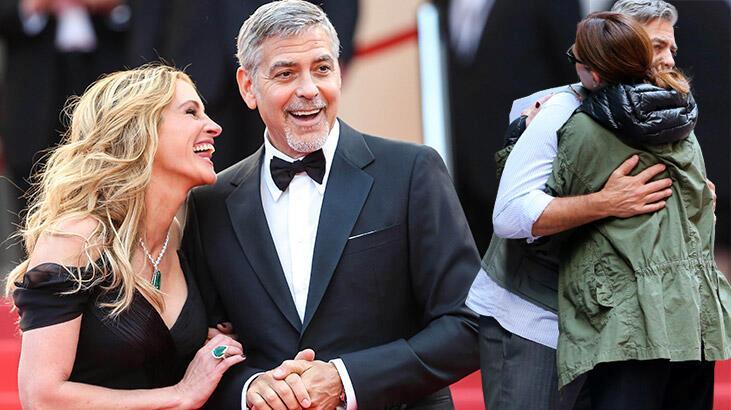 George Clooney: Julia Roberts ile 80’inci denemede öpüşebildik!